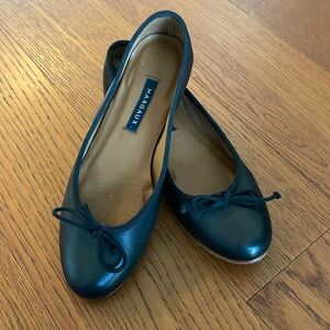 Margaux black nappa leather Demi ballet flats